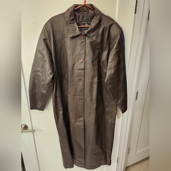 Brandon Thomas Jackets & Coats Nwot Leather Brandon Thomas Brown